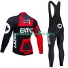 Maillot Cyclisme Hiver + Collant à Bretelles Bmc Suisse 2024